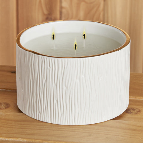 Thymes Frasier Fir Ceramic 3 Wick Candle, 17 oz