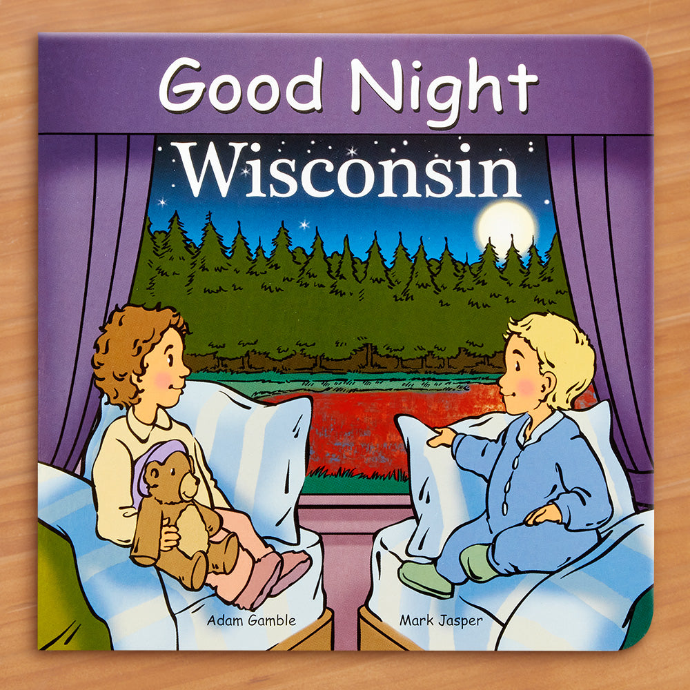 "Good Night Wisconsin" Children's Board Book by Adam Gamble and Mark Jesper
