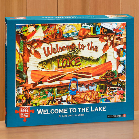 Willow Creek Press 1,000 Piece Jigsaw Puzzle, "Welcome to the Lake"
