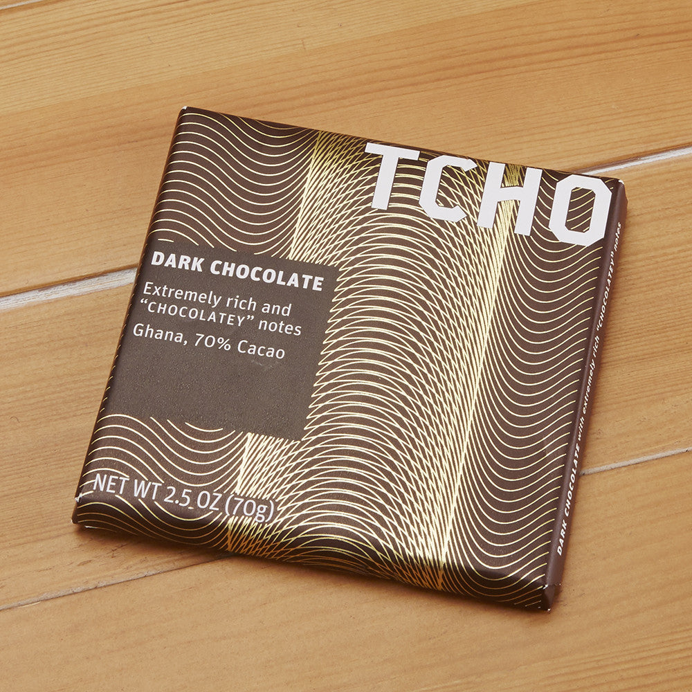 TCHO Dark Chocolate "Chocolatey" Bar, 2.5 oz