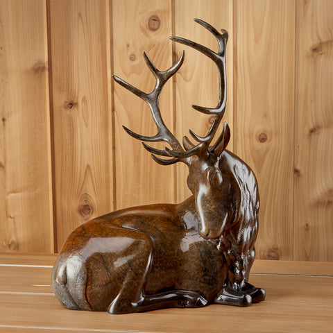 "Summit" Bronze Elk Sculpture by Joshua Tobey