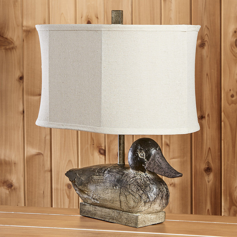 Wooden Duck Table Lamp