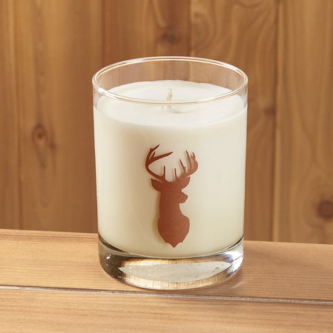 Milkhouse Double Old Fashioned Glass Candle, Give Thanks