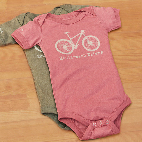 Manitowish Waters Bicycle Infant Onesie