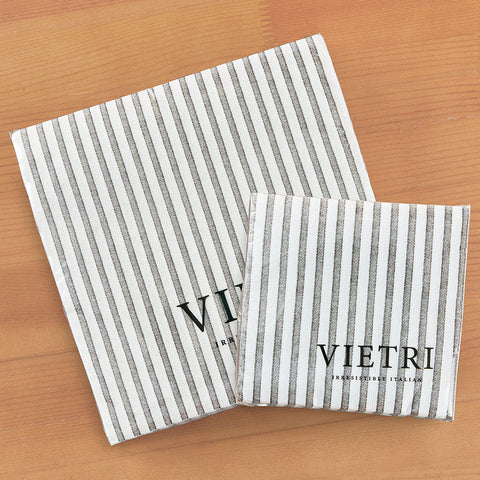 Vietri Papersoft Napkins, Capri Grey Stripe