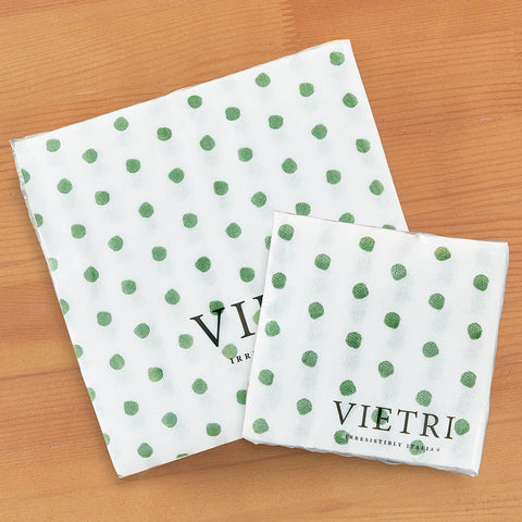 Vietri Papersoft Napkins, Green Dot