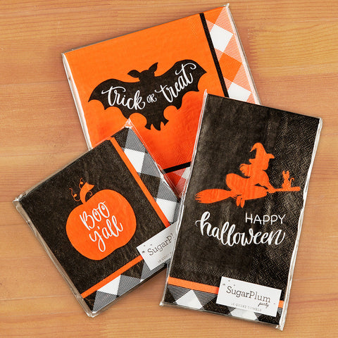 Sophistiplate Paper Napkins & Guest Towels, "Boo Y'all"