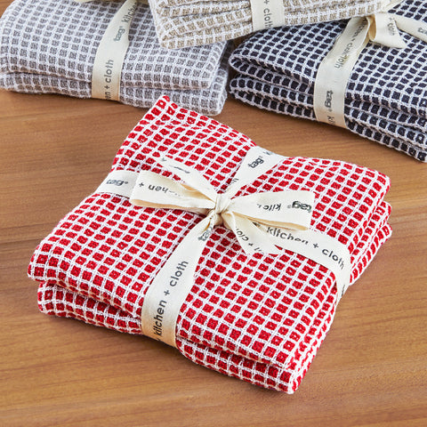 Textured Weave Dishcloths, Set of 2
