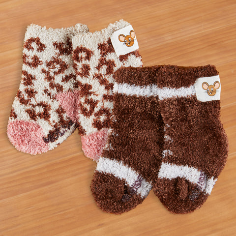 World's Softest Infant's Cozy Crew Socks with Grippers