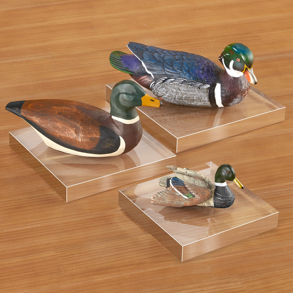 Lucite Column Riser, Square – To The Nines Manitowish Waters