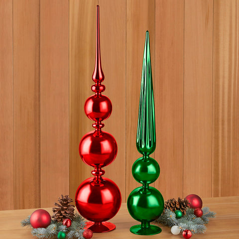 Glass Holiday Finials