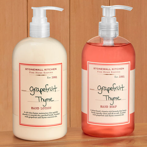 Stonewall Kitchen Hand Soap/Lotion, Grapefruit Thyme