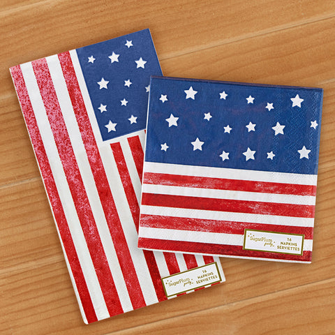 Sophistiplate Paper Napkins & Guest Towels, USA Flag