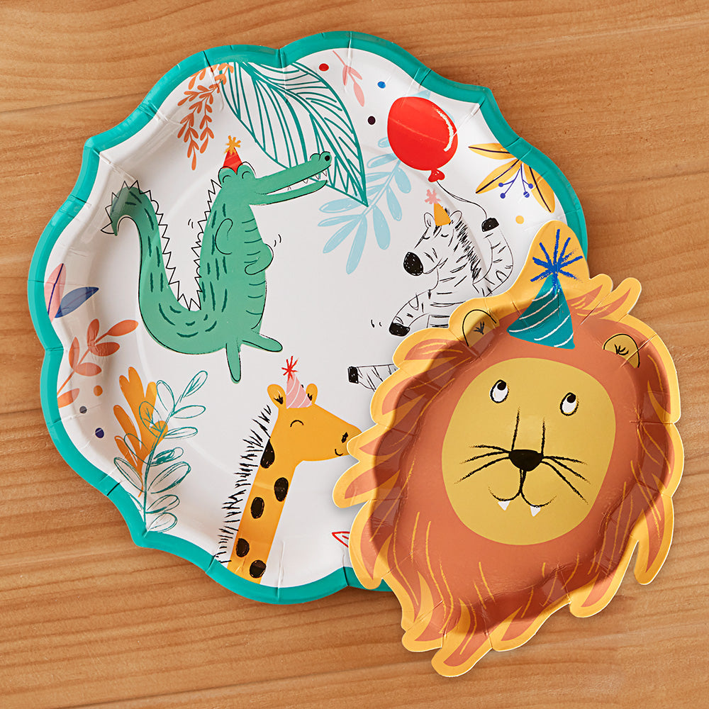 Sophistiplate Wavy Paper Plates, Party Animal