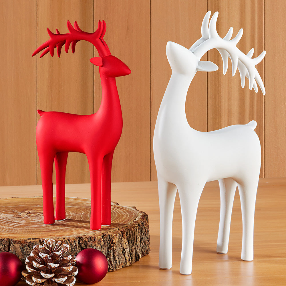 Resin Nordic Reindeer Figurines