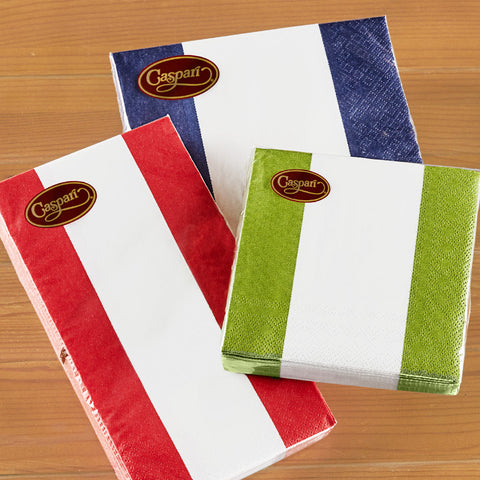 Caspari Paper Napkins & Guest Towels - Bandol Stripe