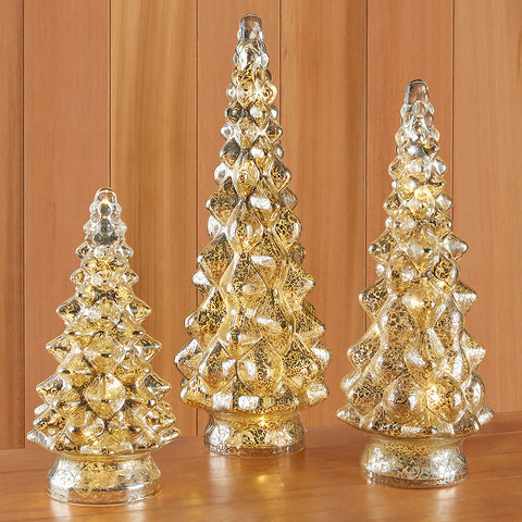 LED Mercury Glass Christmas Tree