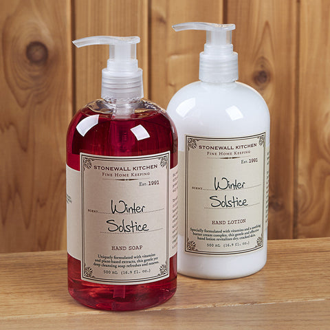Stonewall Kitchen Hand Soap/Lotion, Winter Solstice